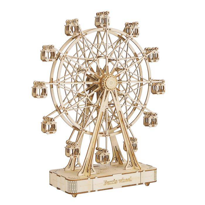 Maquette 3d en bois d'une grande roue