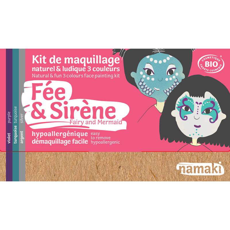 Kit maquillage bio 3 couleurs - Fée et Sirène