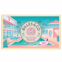 Billes and Co coffret de 64 billes sur le thème Miami Wave