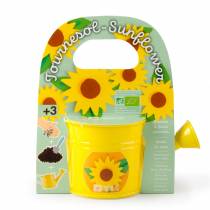 Mini arrosoir Jaune graine de Tournesol - Radis et Capucine