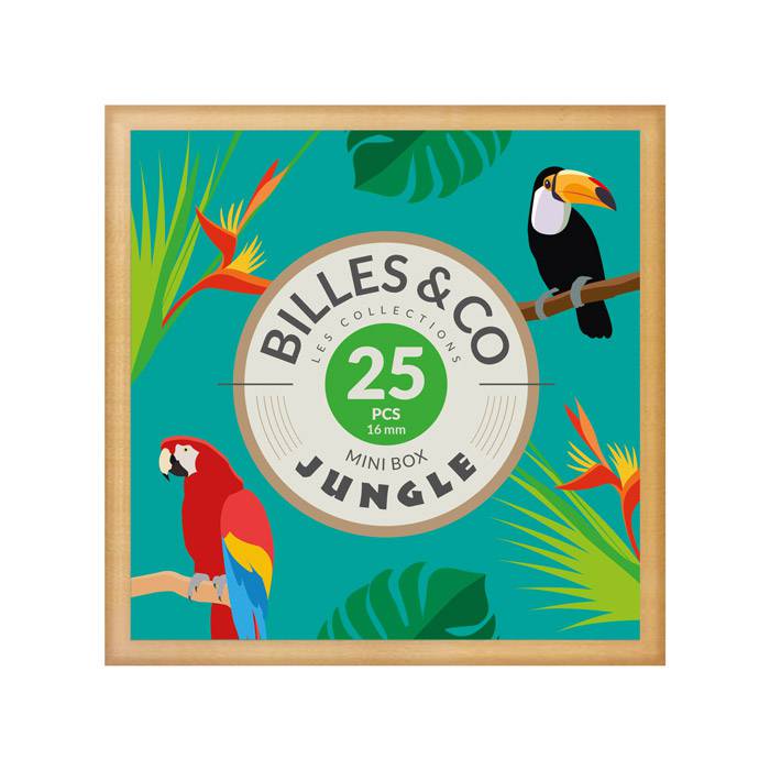 Coffret de 25 billes Jungle - Billes & Co