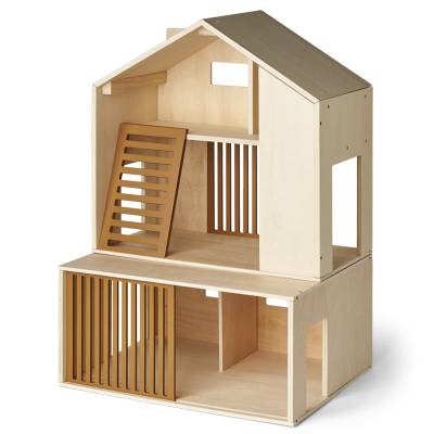 Maison de poupée en bois 60 x 40 cm - Modèle Mirabelle Gris - Liewood