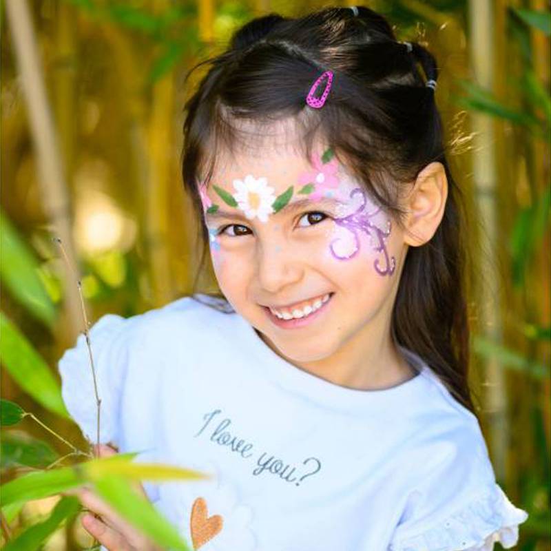 Maquillage bio pour enfant (rose, blanc, bleu) - Namaki