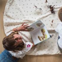 Choisissez un adorable sac de rangement tapis au motif cerise !