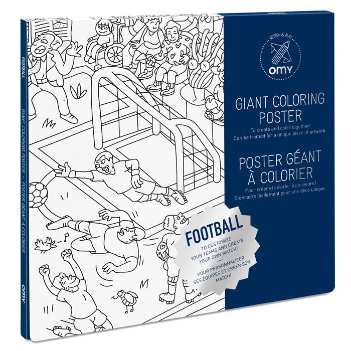 OMY Poster geant a colorier Football f ....