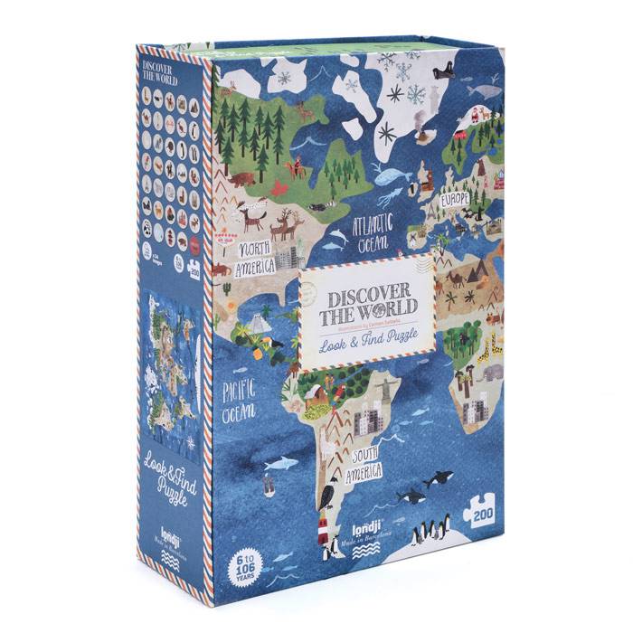 Puzzle en carton Découvrir le monde