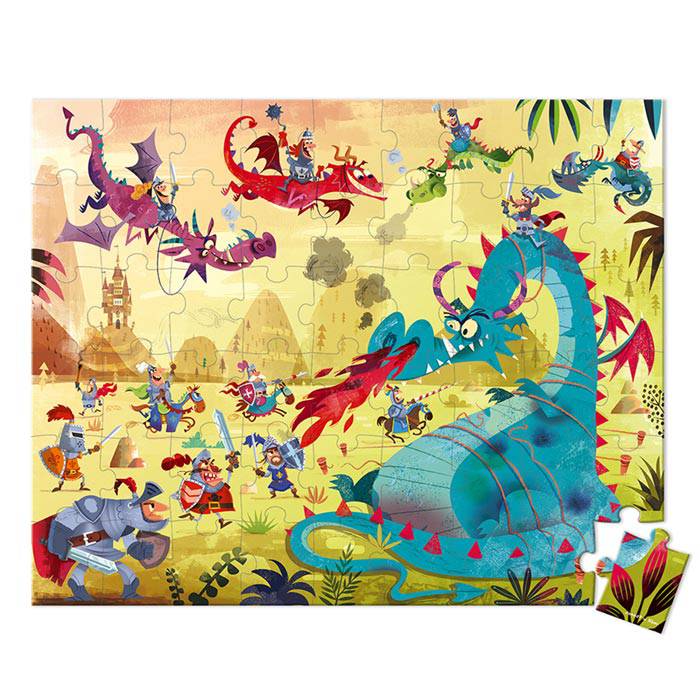 Valisette Puzzle Dragons 54 pièces - Janod