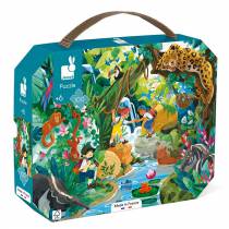 puzzle-janod-100-pieces-jungle-animaux-exotiques