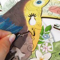 Puzzle en bois décoratif Animal Totem Toucan