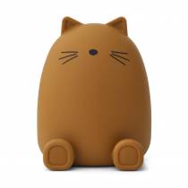 tirelire-chat-liewood-en-silicone-couleur-moutarde