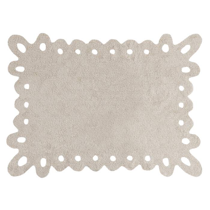 Tapis Lavable Lace Beige - 120 x 160 cm