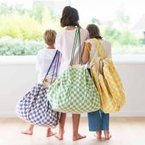 Sac rangement / Tapis - Vichy vert - Play and Go 