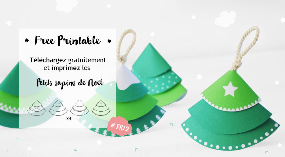 Sapins de noel à imprimer