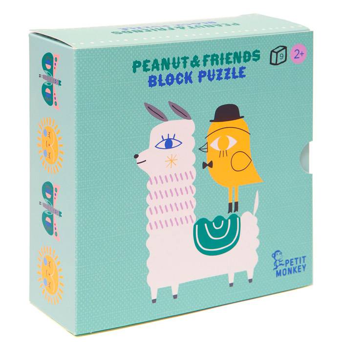 Set de 9 cubes Peanut & friends - Petit Monkey