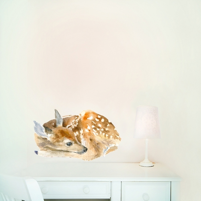 Sticker Biche Endormie