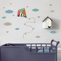 sticker-chambre-enfant-cerf-volant