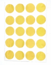 chocovenyl-sticker-rond-jaune