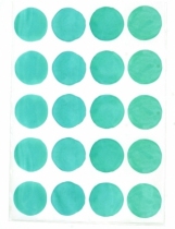 chocovenyl-sticker-turquoise-rond