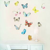 Stickers papillons aquarelle Grands