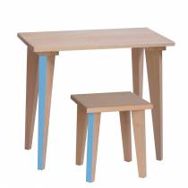 Table écolier Maternelle - Bleu verditer