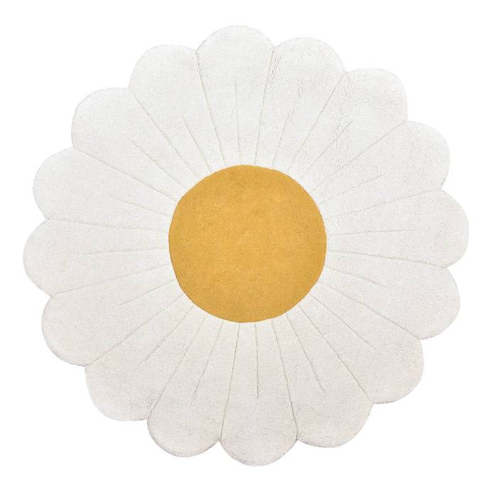 Tapis coton Fleur de camomille - 100 cm