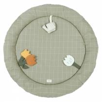 Tapis déveil sensoriel Playground Nobodinoz avec jouets tulipes