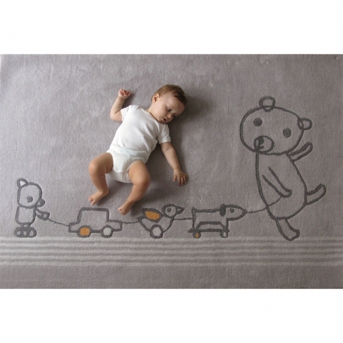 Tapis chambre de bébé gris paint club Disposition des tapis dans une chambre