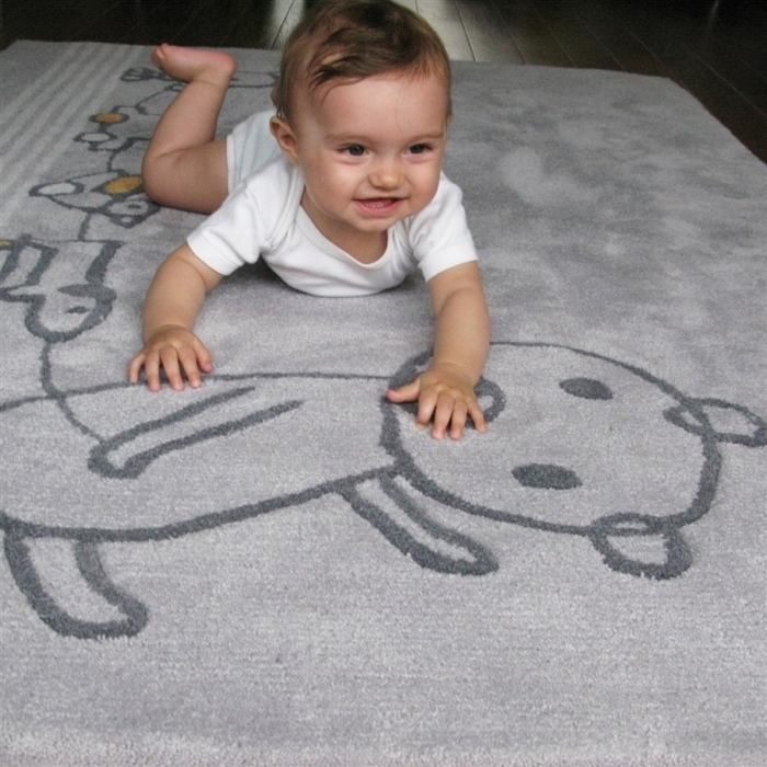 Tapis chambre de bébé gris paint club Disposition des tapis dans une chambre
