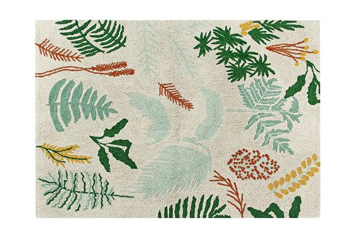 Tapis Lavable Plantes Botaniques - 140 x 200 cm