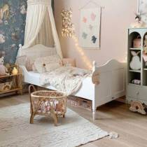 Tapis lavable pour chambre d'enfant 140*200 cm coloris naturel