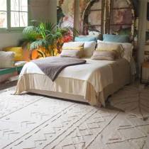 Tapis lavable pour chambre des parents 140*200 cm coloris naturel