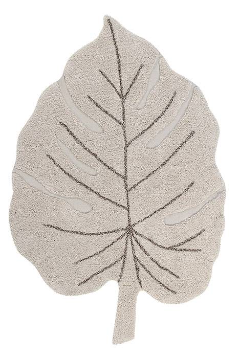 Tapis Lavable Monstera naturel - 120 x 180 cm