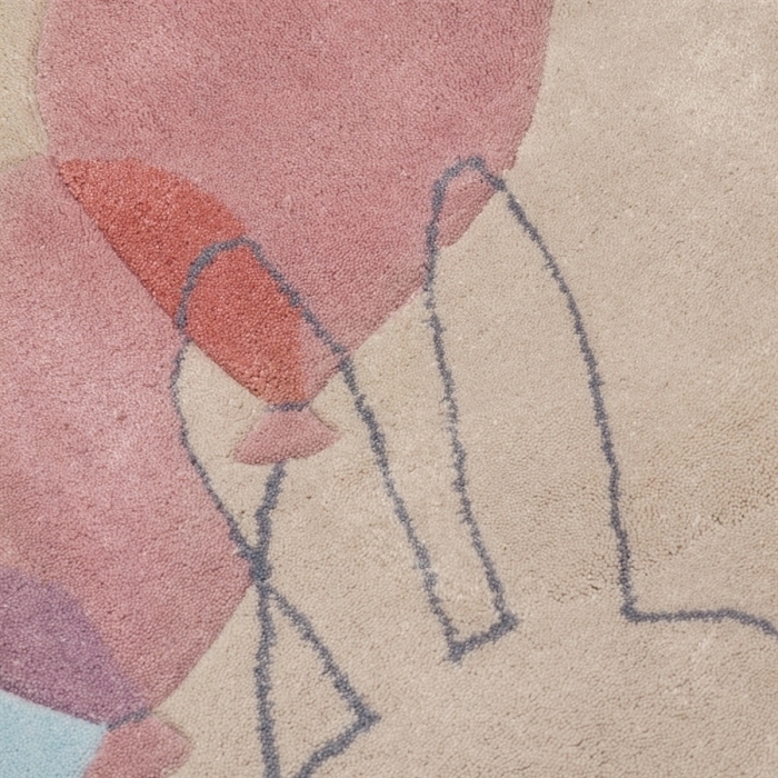 Tapis chambre d'enfant multicolore balloon rabbit Disposition des tapis dans une chambre