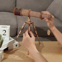 Maquette 3D en bois télescope monoculaire
