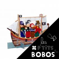 Théâtre et marionnettes laine - Pirates - P\'tit bobo