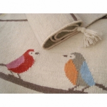 Artforkids-joli-tissage-tapis-oiseaux-kilim