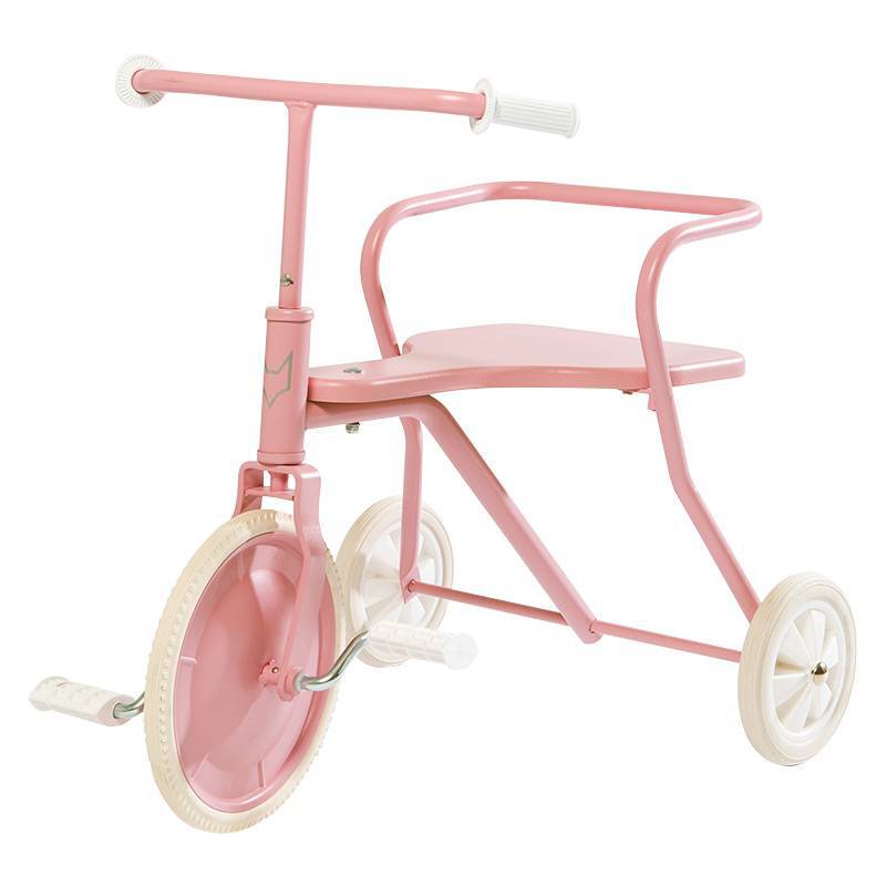 Tricycle en métal Rose Vintage
