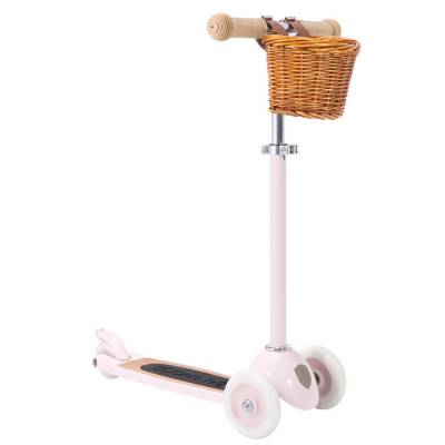 Trottinette-banwood-rose-en-metal