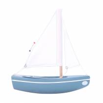 Voilier Sloop 21 cm - Coque Vert abysses