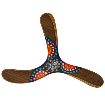 Boomerang Warramba en bois peint /à la main pour d/ébutant /à partir de l/âge de 13 ans