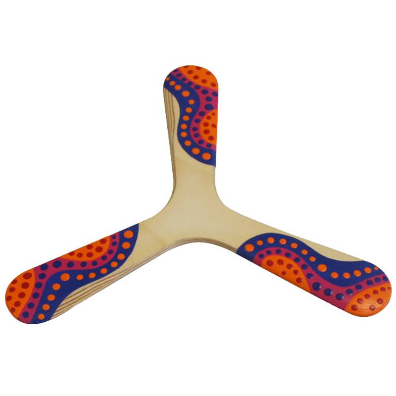 Boomerang peint à la main Warukay 2 ambidextre